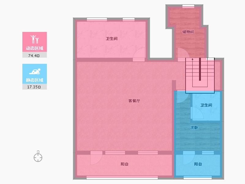 辽宁省-沈阳市-阳光城未来悦-81.16-户型库-动静分区