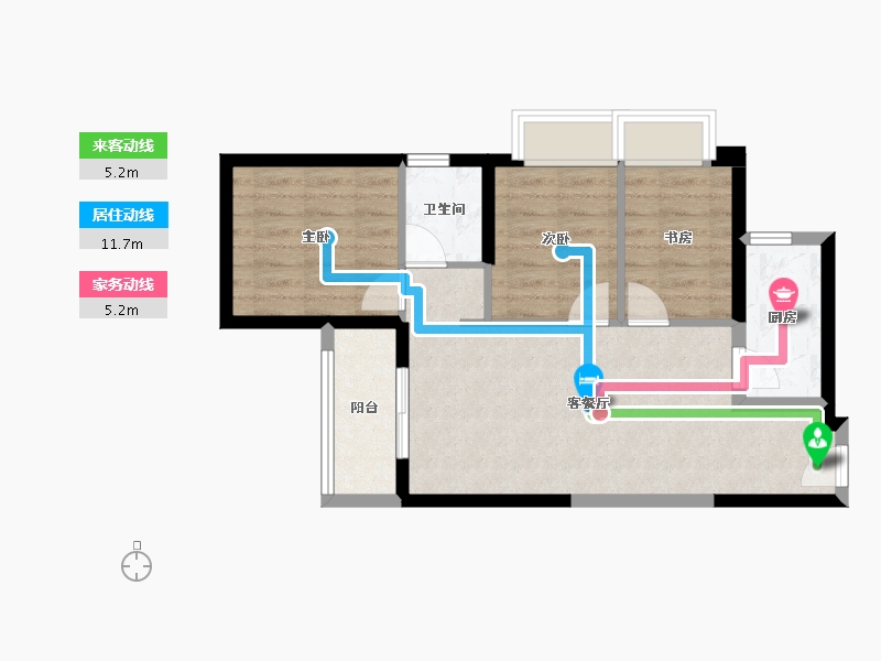 云南省-昆明市-上悦天地-58.80-户型库-动静线