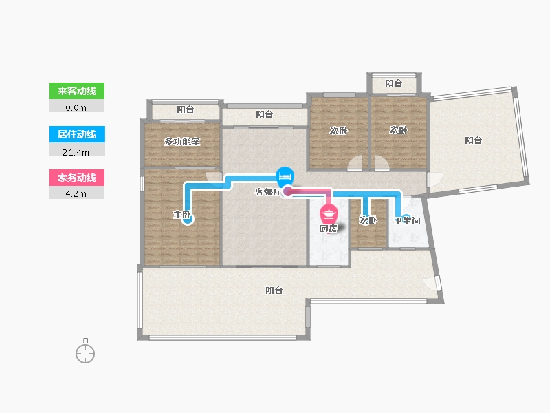 广东省-佛山市-怡翠玫瑰园-191.48-户型库-动静线