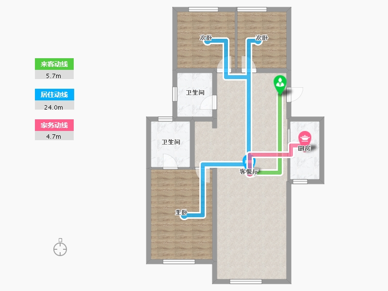 河北省-沧州市-孔雀城-96.39-户型库-动静线