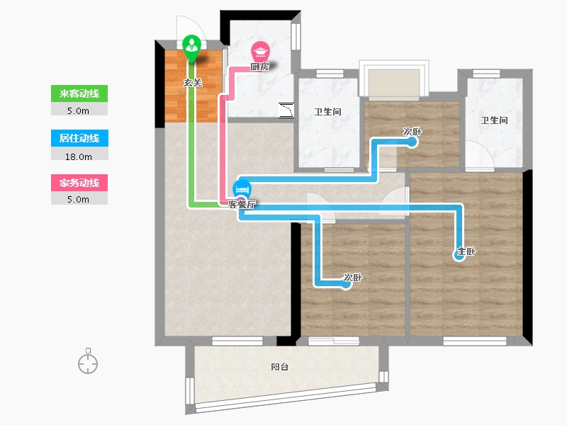 福建省-福州市-旭辉・江山�出-71.00-户型库-动静线