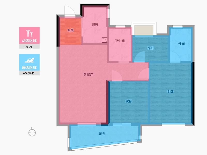 福建省-福州市-旭辉・江山�出-71.00-户型库-动静分区