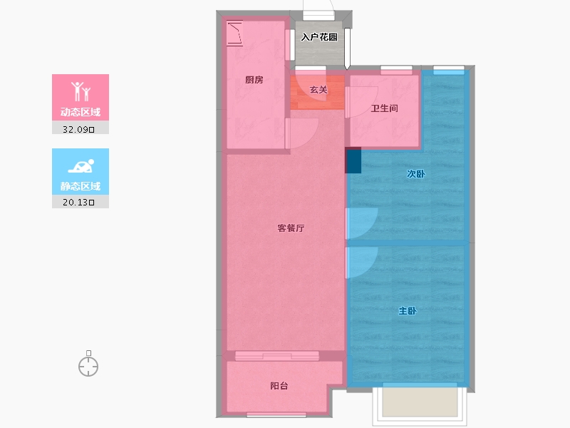 福建省-福州市-汤斜华郡-48.01-户型库-动静分区