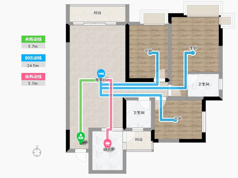 贵州省-遵义市-遵义城投湘江半岛-90.28-户型库-动静线