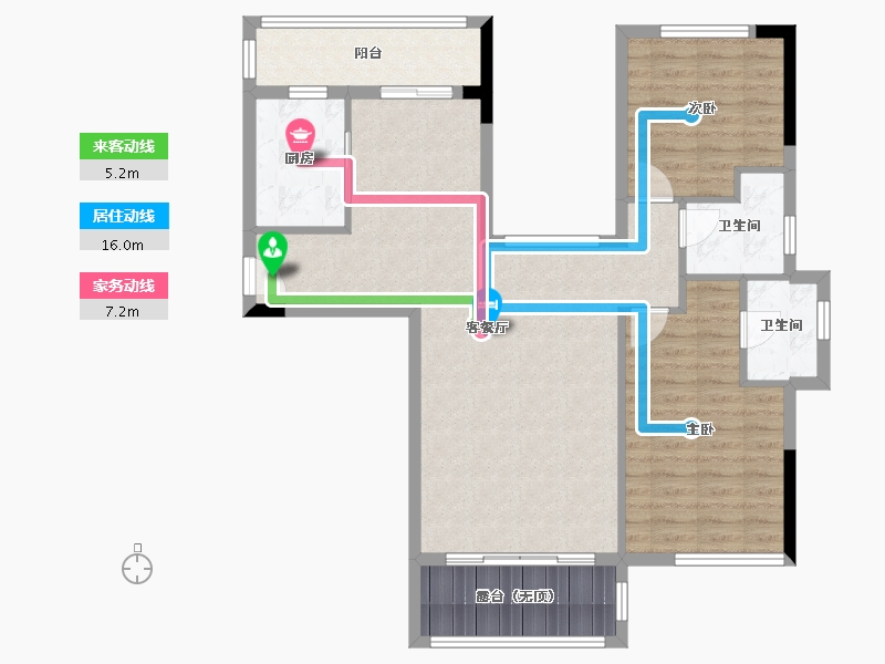 福建省-泉州市-卓辉东湖悦城-93.14-户型库-动静线