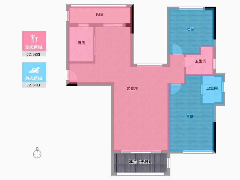 福建省-泉州市-卓辉东湖悦城-93.14-户型库-动静分区