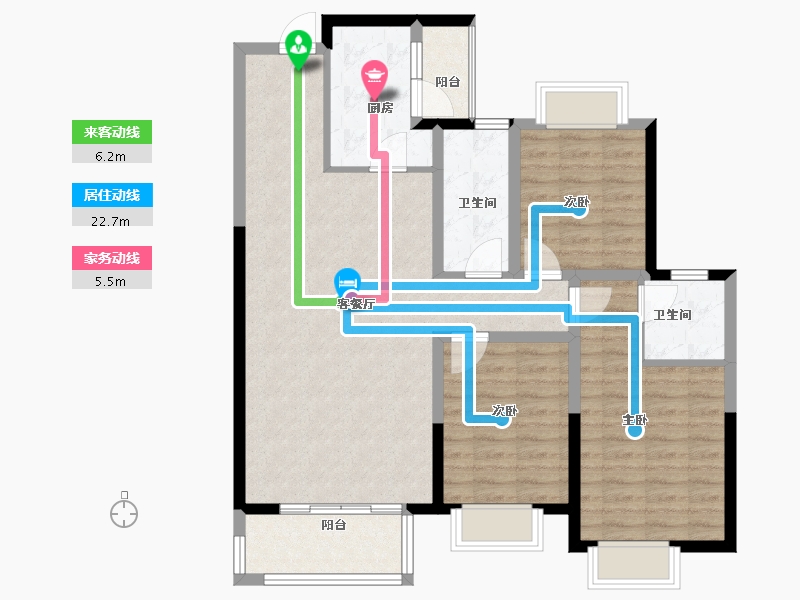 河北省-邢台市-邢台天山熙湖-98.78-户型库-动静线