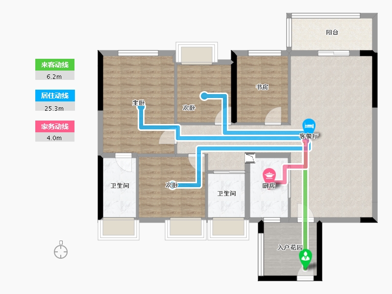 广东省-汕头市-汕头碧桂园-107.58-户型库-动静线