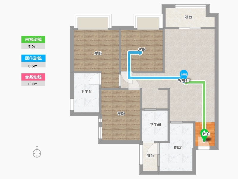 四川省-成都市-新城金樾府邸-78.65-户型库-动静线