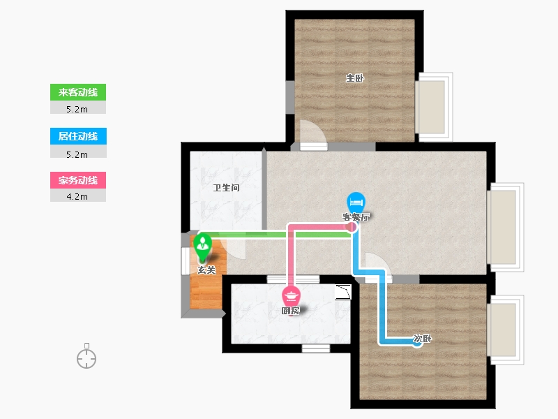 江苏省-南通市-京贸国际城-62.28-户型库-动静线