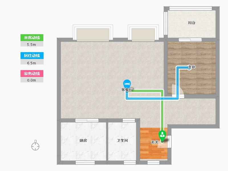 江苏省-南京市-五矿澜悦栖原-72.28-户型库-动静线