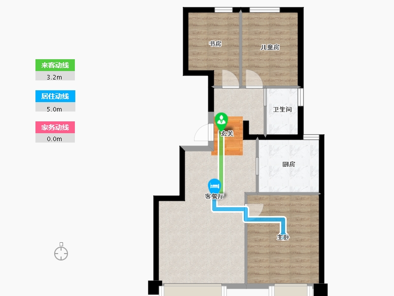 辽宁省-朝阳市-华樾北京-70.98-户型库-动静线