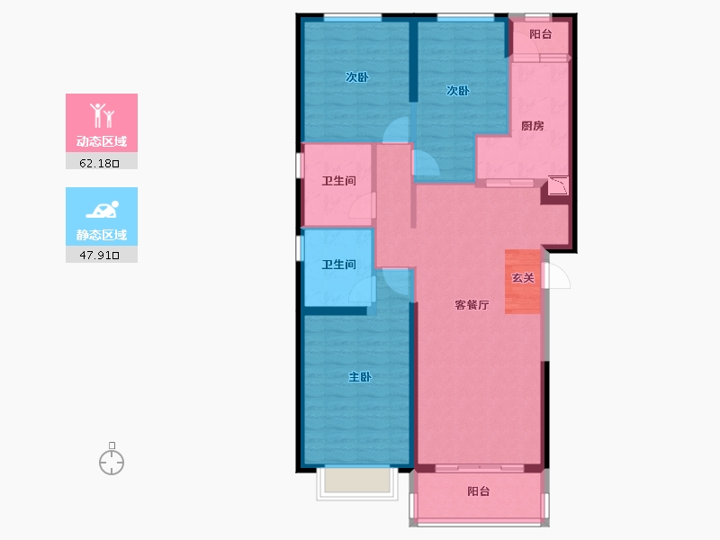 山西省-太原市-林语郡-98.79-户型库-动静分区