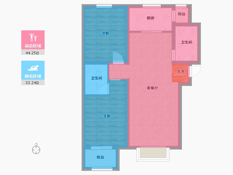 河北省-廊坊市-大厂云樾东方-68.66-户型库-动静分区