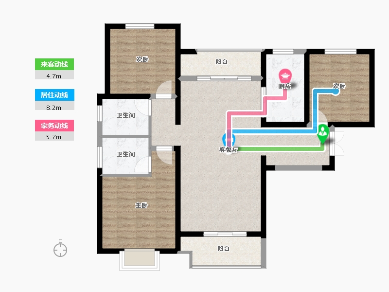 青海省-西宁市-德杰・状元府邸-100.00-户型库-动静线