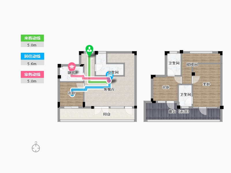 湖北省-武汉市-花博汇・桃李春风-112.00-户型库-动静线