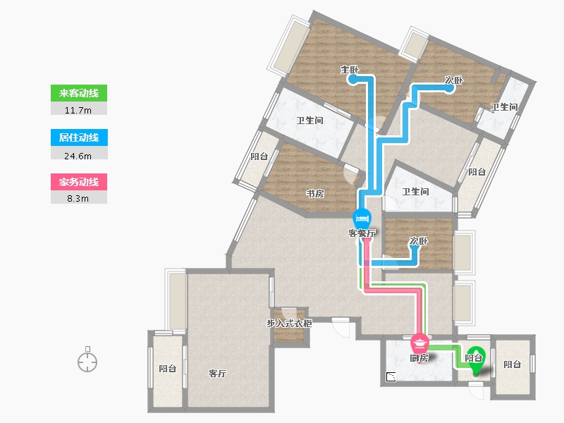 湖北省-武汉市-复地东湖国际-178.00-户型库-动静线