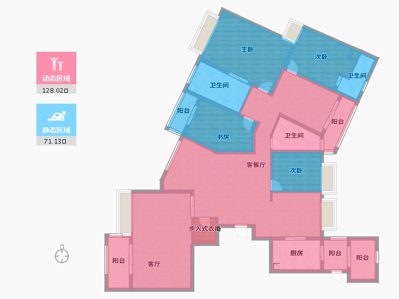 湖北省-武汉市-复地东湖国际-178.00-户型库-动静分区