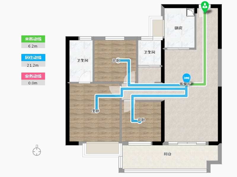 河南省-平顶山市-林溪天悦-90.00-户型库-动静线