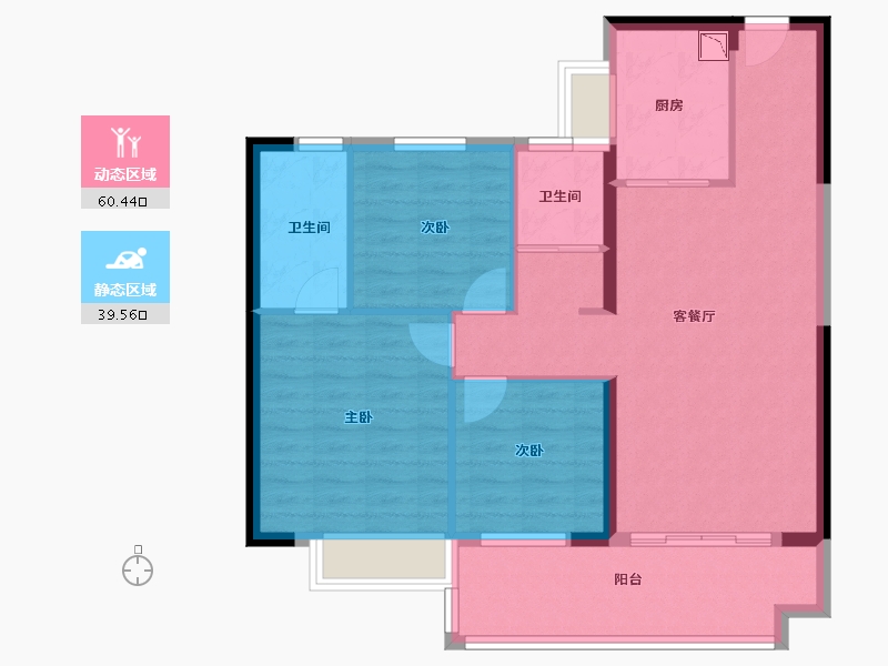 河南省-平顶山市-林溪天悦-90.00-户型库-动静分区