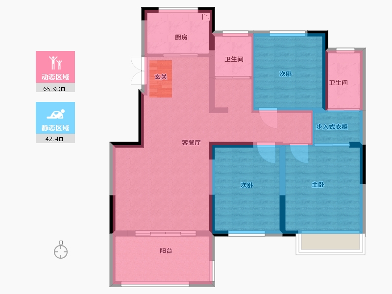 河南省-鹤壁市-富春江锦园-97.00-户型库-动静分区