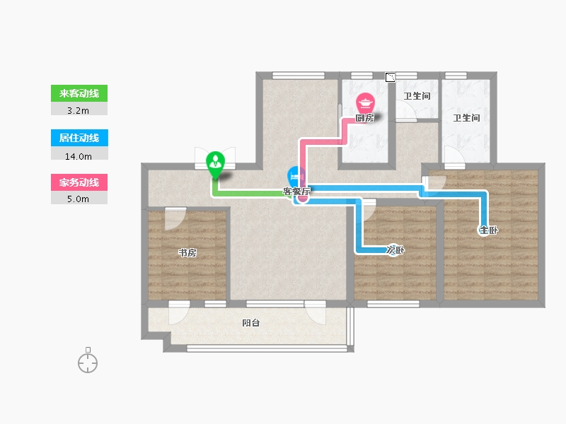 山东省-济宁市-尚龙原著-98.00-户型库-动静线