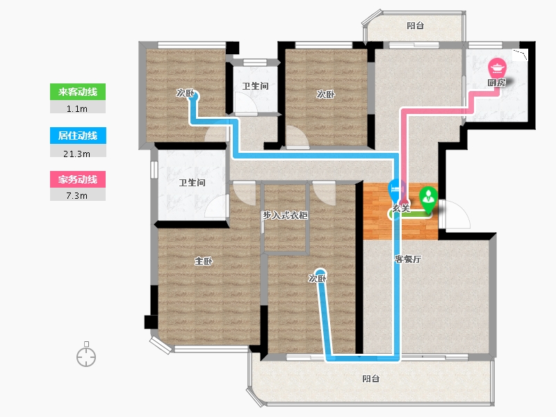 四川省-成都市-德商御�Z天骄-126.01-户型库-动静线