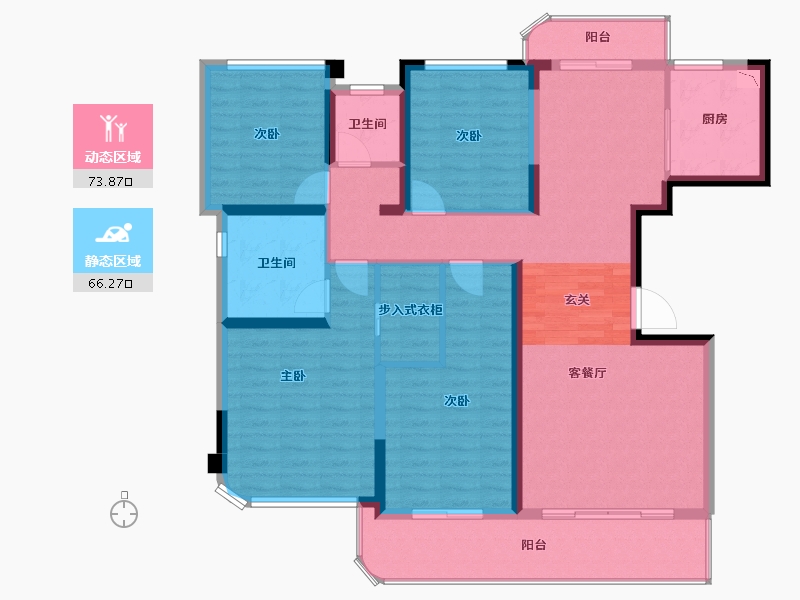 四川省-成都市-德商御�Z天骄-126.01-户型库-动静分区