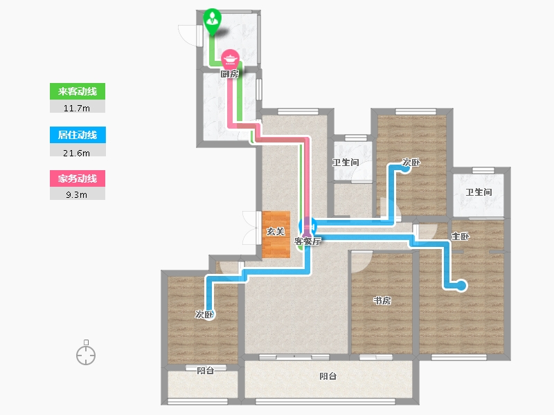 浙江省-温州市-海悦城钰园-116.00-户型库-动静线