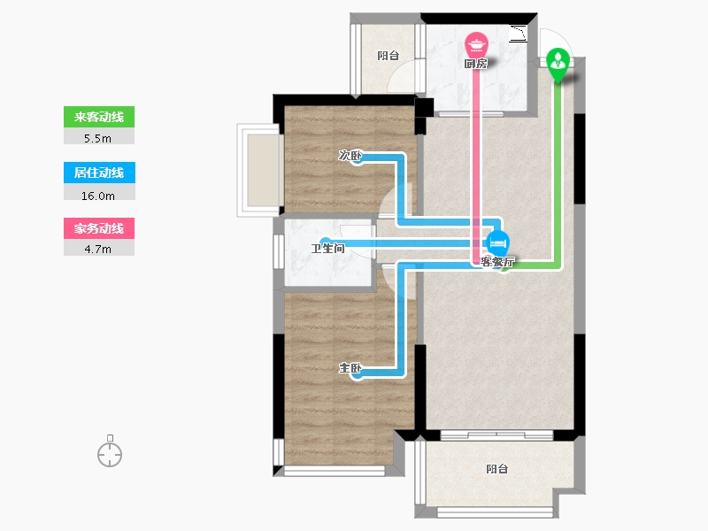 广西壮族自治区-防城港市-桂海高新未来城-64.62-户型库-动静线