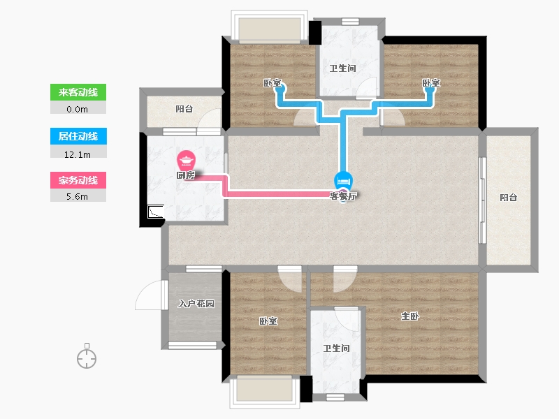 广东省-深圳市-实地・常春藤-110.09-户型库-动静线