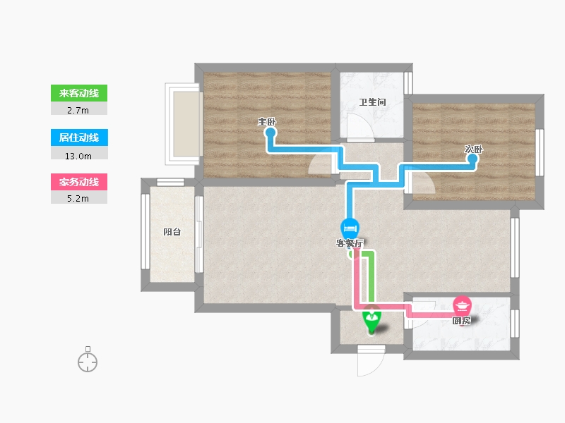 河北省-衡水市-隆兴宜居-64.28-户型库-动静线