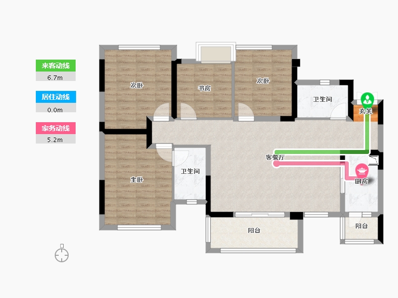 四川省-成都市-西宸春天-104.32-户型库-动静线