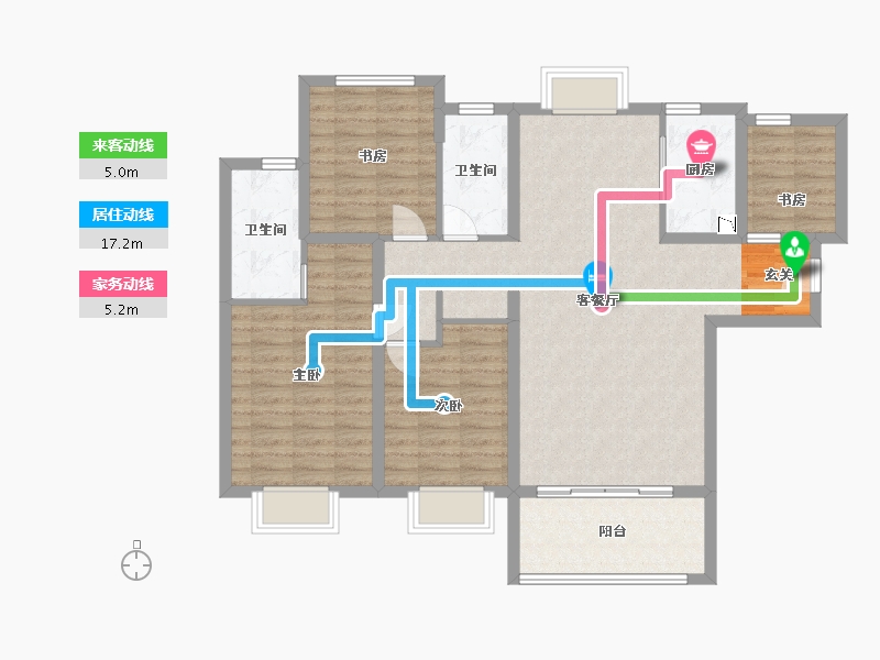 福建省-漳州市-国贸天成-106.11-户型库-动静线