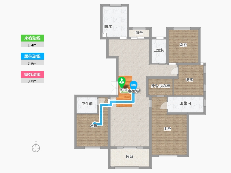 河北省-石家庄市-翰林国际-153.59-户型库-动静线