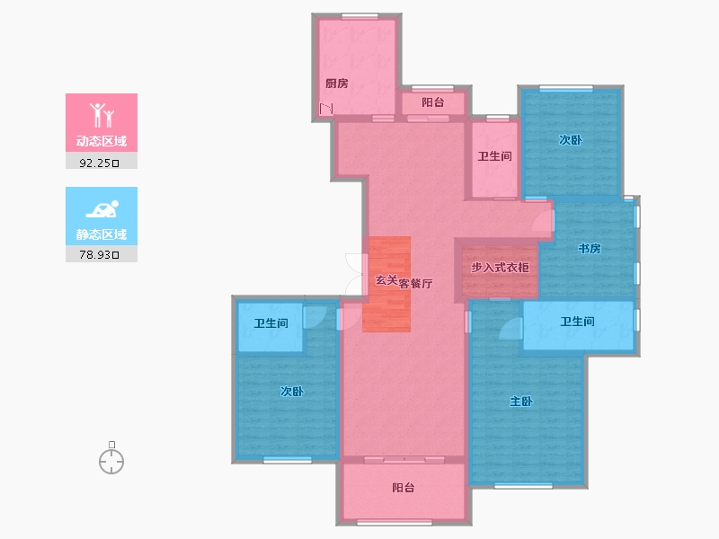 河北省-石家庄市-翰林国际-153.59-户型库-动静分区