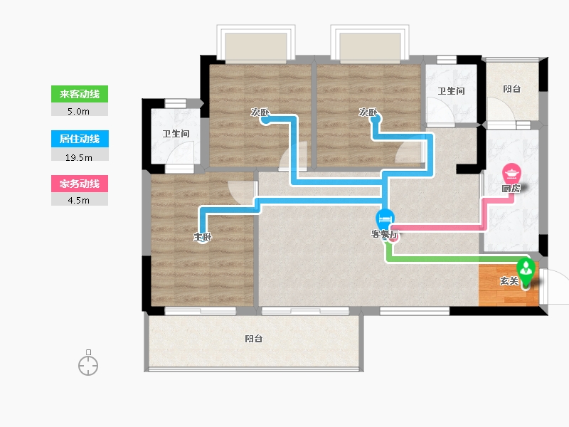 四川省-广安市-和喜・公园学府-74.99-户型库-动静线