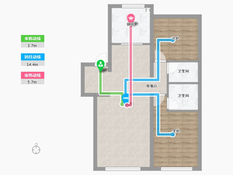 河北省-秦皇岛市-皓月・天墅-67.99-户型库-动静线