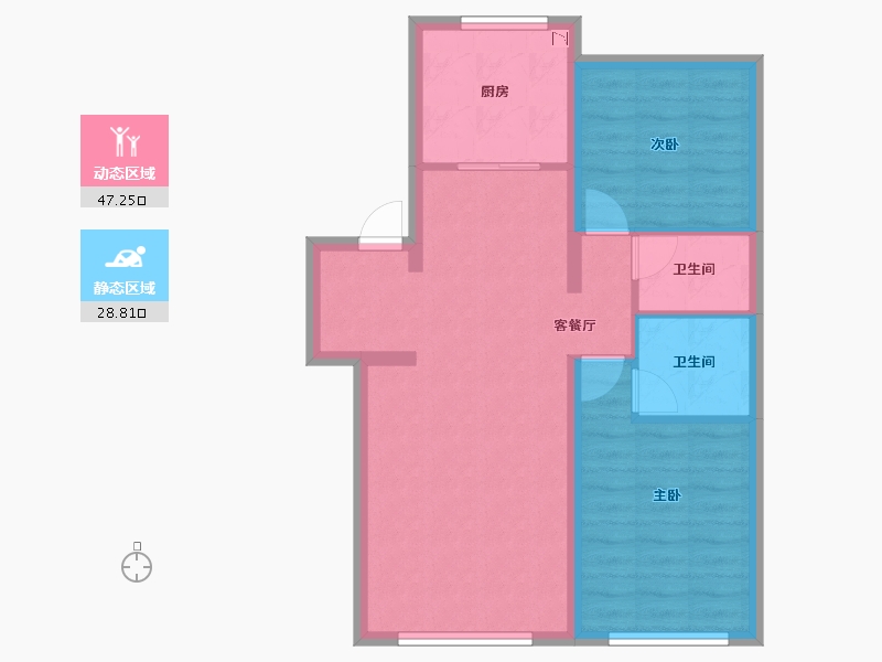 河北省-秦皇岛市-皓月・天墅-67.99-户型库-动静分区