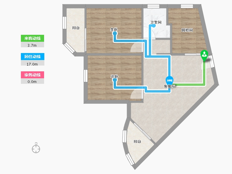 广东省-深圳市-大信大厦-57.12-户型库-动静线