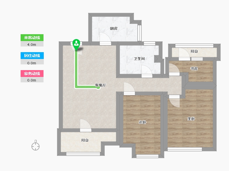 安徽省-合肥市-当代MOMΛ未来城-68.95-户型库-动静线