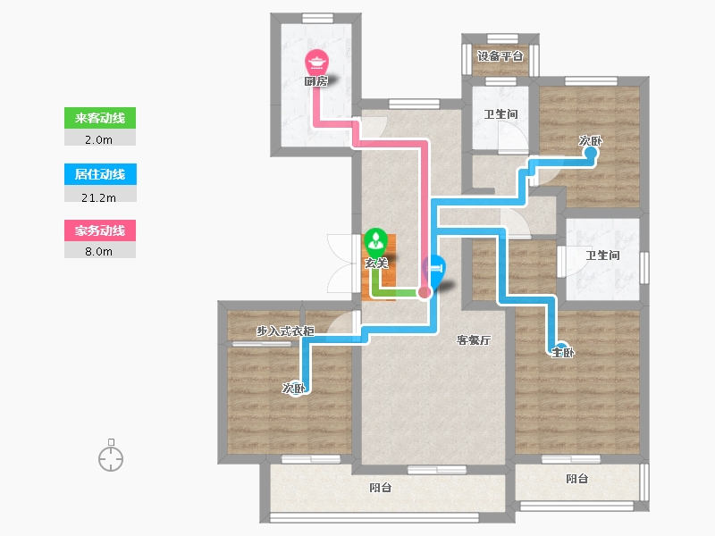 河北省-承德市-君御府-90.55-户型库-动静线