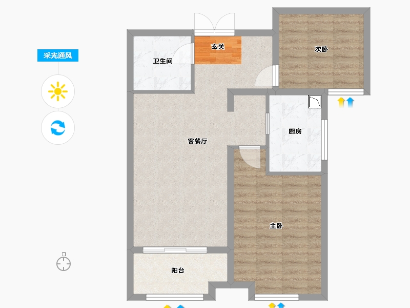 河北省-石家庄市-翰林国际-71.19-户型库-采光通风