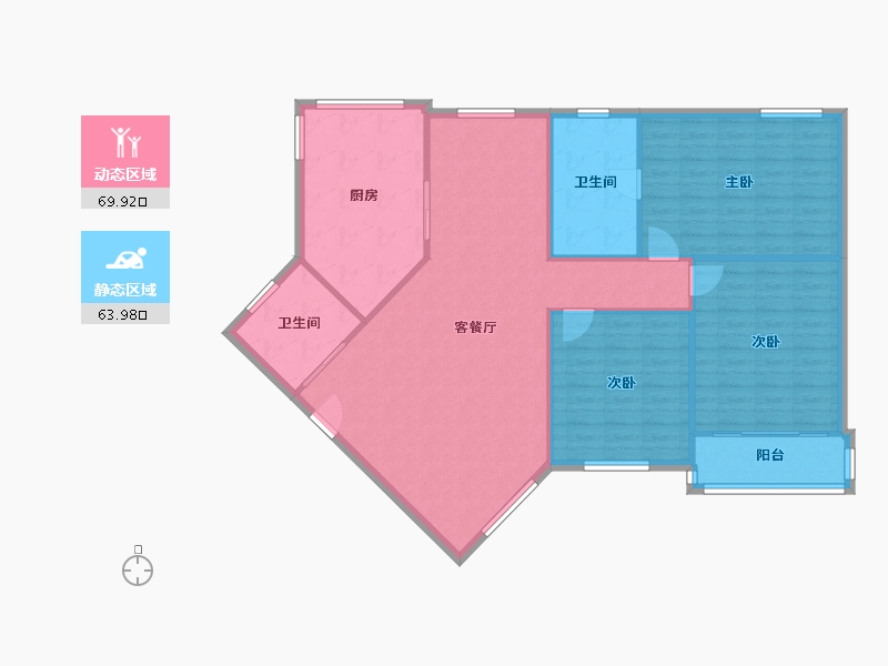 上海-上海市-山鑫联成-124.38-户型库-动静分区