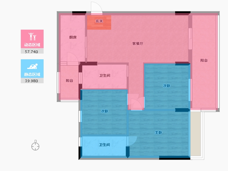 广东省-湛江市-群兴楼-87.73-户型库-动静分区