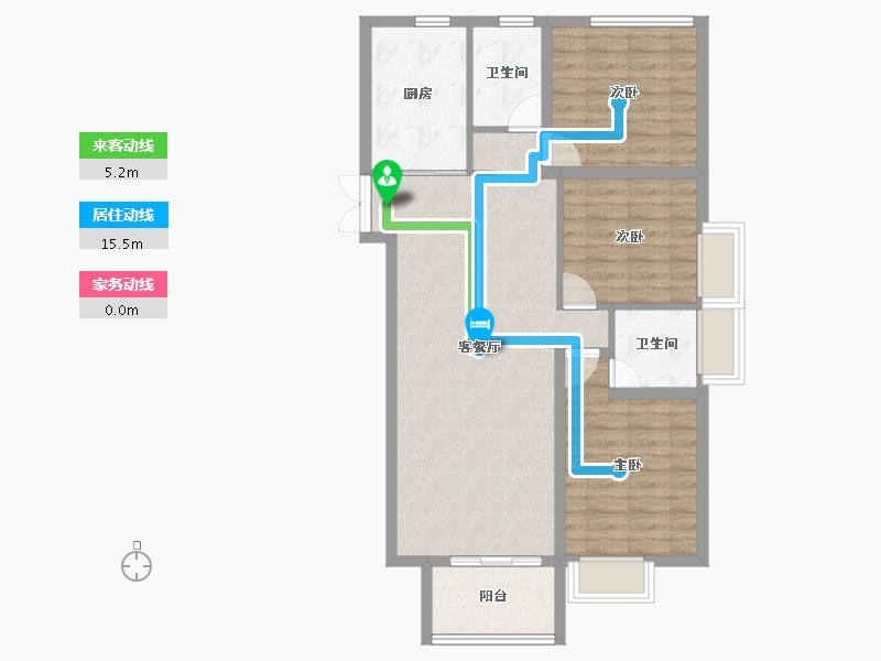 山东省-临沂市-格瑞斯小镇-88.86-户型库-动静线