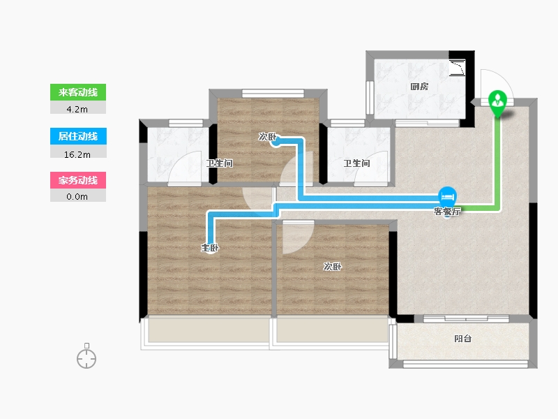 浙江省-温州市-华鸿大家御湖上品-79.21-户型库-动静线