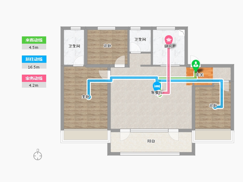 山东省-潍坊市-中南陇悦-93.95-户型库-动静线