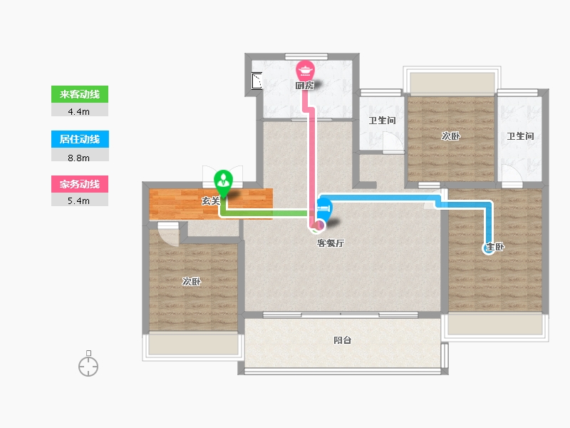 江苏省-常州市-旭辉・都会上著-112.00-户型库-动静线