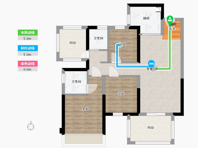 广西壮族自治区-南宁市-中建邕和府-75.35-户型库-动静线